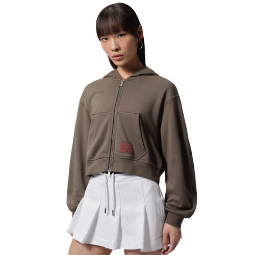 NIKE耐克女子AS BRK ESS+ FLC MD CRP运动休闲卫衣外套IZ5785-004