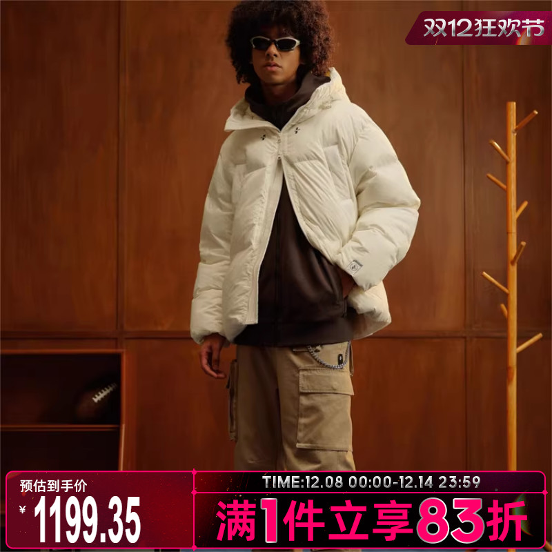 潮牌羽绒服FOSS保暖连帽