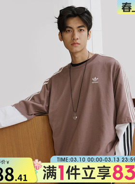 adidas阿迪达斯三叶草男子短袖宽松纯棉T恤JP1058