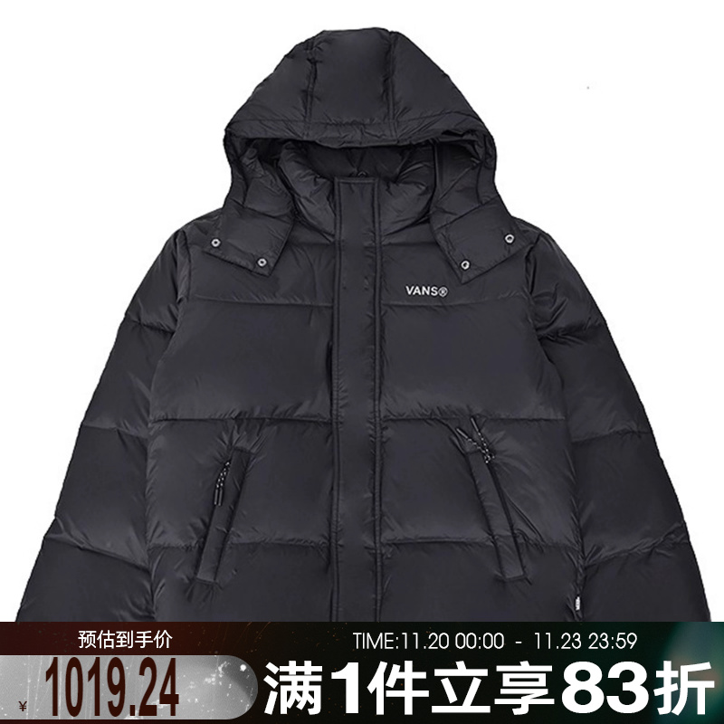 VANS范斯男子运动休闲羽绒服VN000RVTBLK