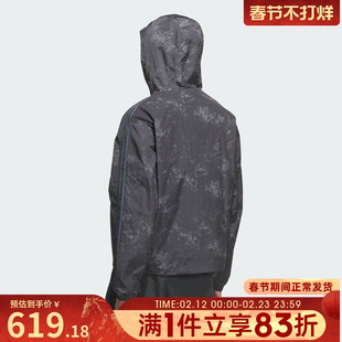 adidas阿迪达斯三叶草男子运动休闲梭织连帽夹克外套KC1433