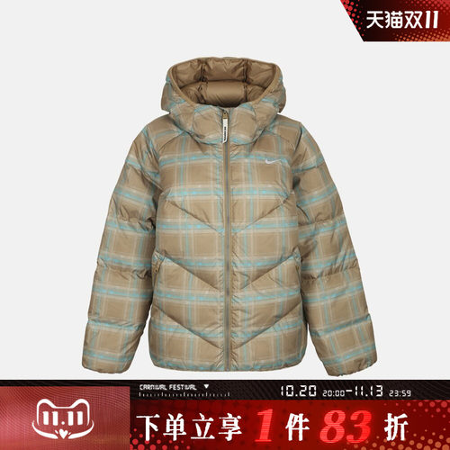 NIKE耐克女子AS SF DWN HD JKT AOP运动休闲羽绒服IX4700-297