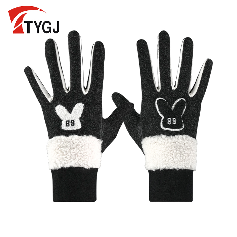 高尔夫手套女冬季保暖可触屏1双