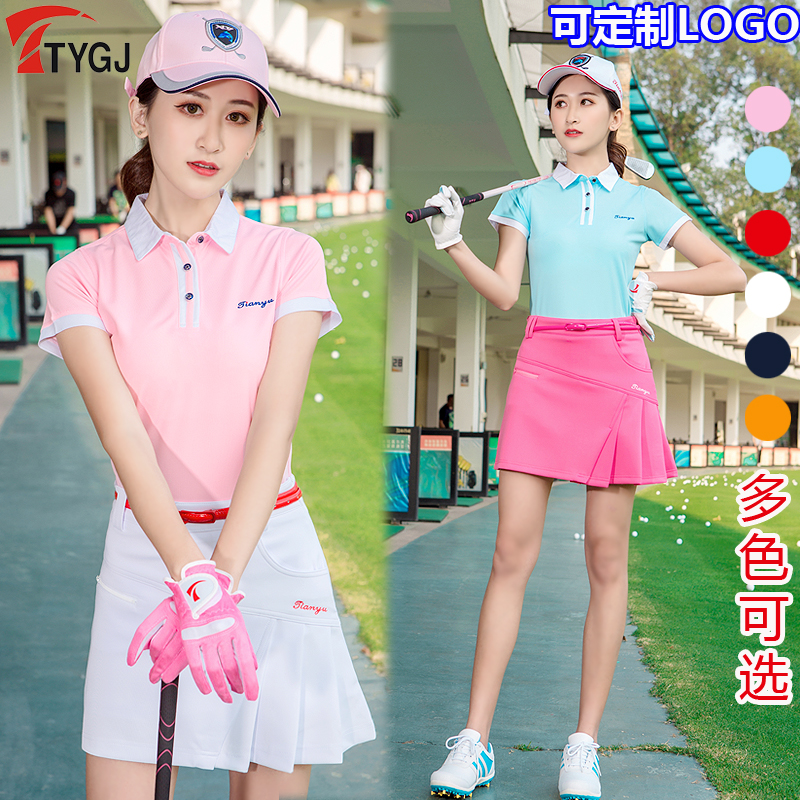 2件包郵 新款! 高爾夫球服裝 女士短袖球服 韓版春夏季運動衣服