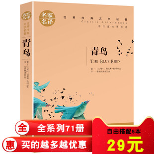 青鸟书正版 外国文学 15岁儿童文学小说四年级课外书 名家名译 全新现货 中小学生课外阅读书籍 世界名著书籍青少年版