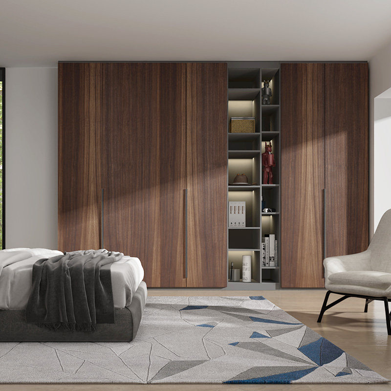 百得胜全屋定制衣柜整体卧室空间组合家具推拉门板现代轻奢衣帽间