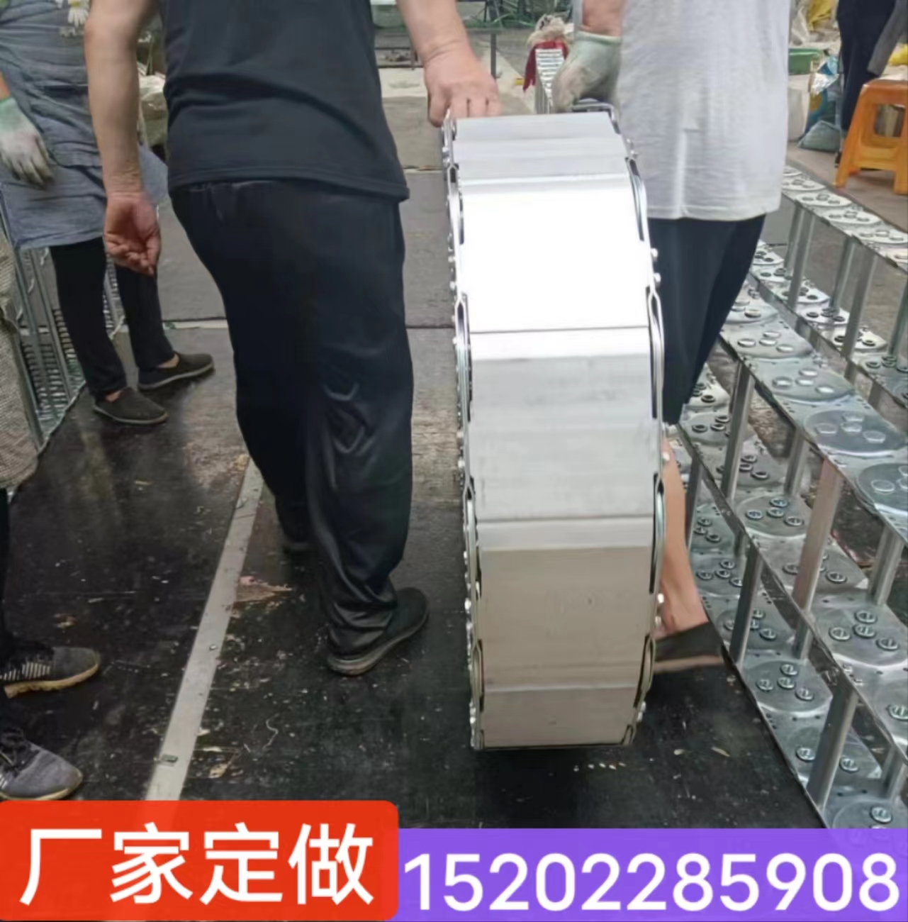 钢制拖链机床金属坦克链全封桥式钢铝拖链上料小车不锈钢拖链厂家