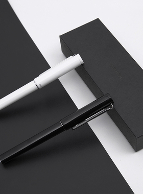 得力S87  钢笔 宝珠笔 墨水笔商务 练字 书写礼盒装 宝珠笔白色 礼盒中性笔礼盒宝珠笔