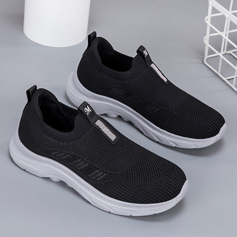 老北京布鞋夏季飞织网布透气休闲健步鞋女软底防滑中老年爸爸鞋子,流行男鞋,健步鞋,淘宝优惠券,粉丝福利购,淘宝优惠卷