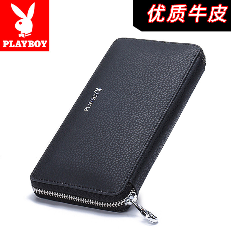 花花公子钱包男长款拉链男包青年手机包真皮手拿包男士手包手抓包|msdalam kategori Beg kulit/wanita/beg lelaki, Wallet - dari Buy2taobao.com untuk memberikan perkhidmatan ejen Taobao profesional membeli