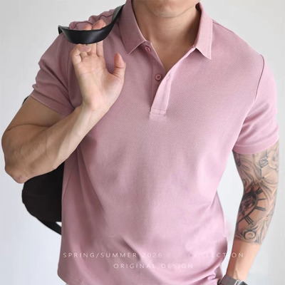 凉感蜂巢珠地polo衫商务休闲短袖