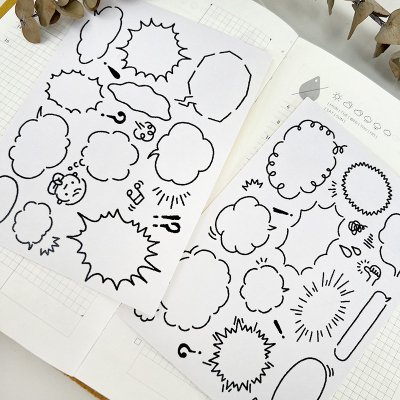 黑白箭头元素对话框装饰贴纸书写纸材质手帐日记本拼贴素材贴画,文具电教/文化用品/商务用品,贴纸/立体贴纸,淘宝优惠券,粉丝福利购,淘宝优惠卷