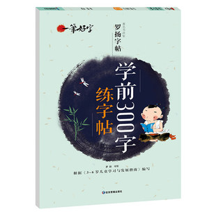 一笔好字-学前300字练习帖罗扬楷书字帖幼儿园大中小班带透明蒙纸一日一练3-6岁儿童认字学习指南汉字启蒙应急管理出版社正版包邮
