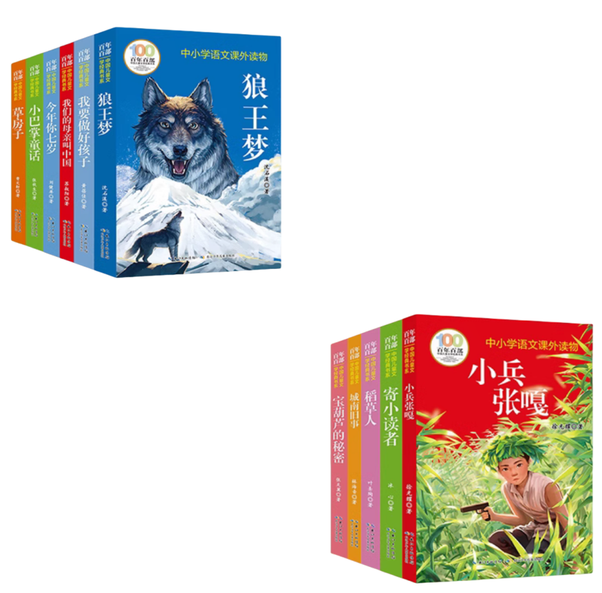 百年百部中国儿童文学经典书系草房子我要做好孩子狼王梦宝葫芦的秘密稻草人小巴掌童话寄小读者城南旧事小兵张嘎我们的母亲叫中国