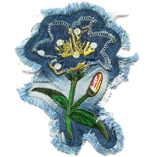 牛仔裤子刺绣布贴儿童时尚卡通修复大小号膝盖图案衣服破洞补丁贴