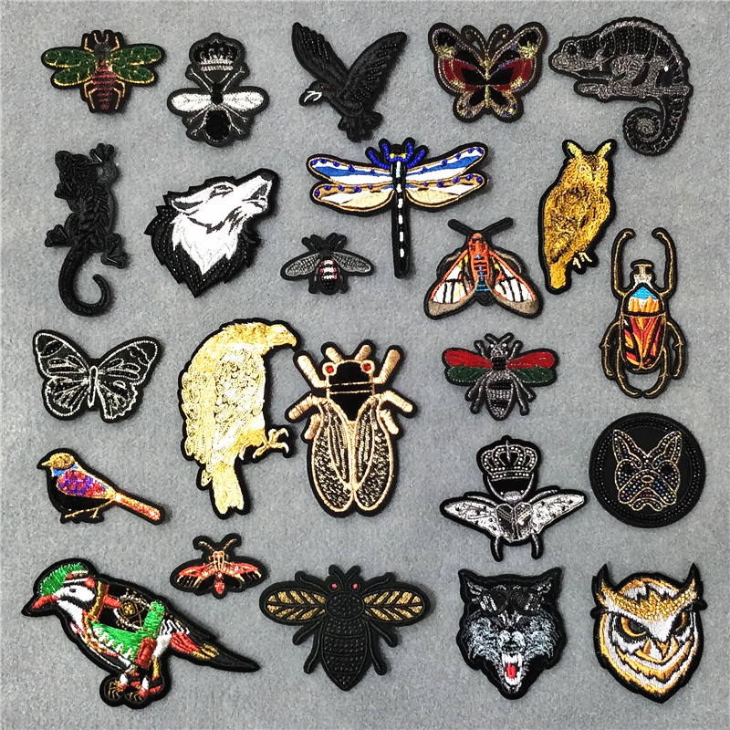 3D布贴补丁贴衣服破洞补贴图案时尚羽绒服百搭修补刺绣贴裤贴补丁