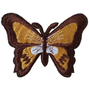 蝴蝶衣服贴补丁贴羽绒服缝补裤子破洞时尚图案贴布绣刺绣卡通布贴