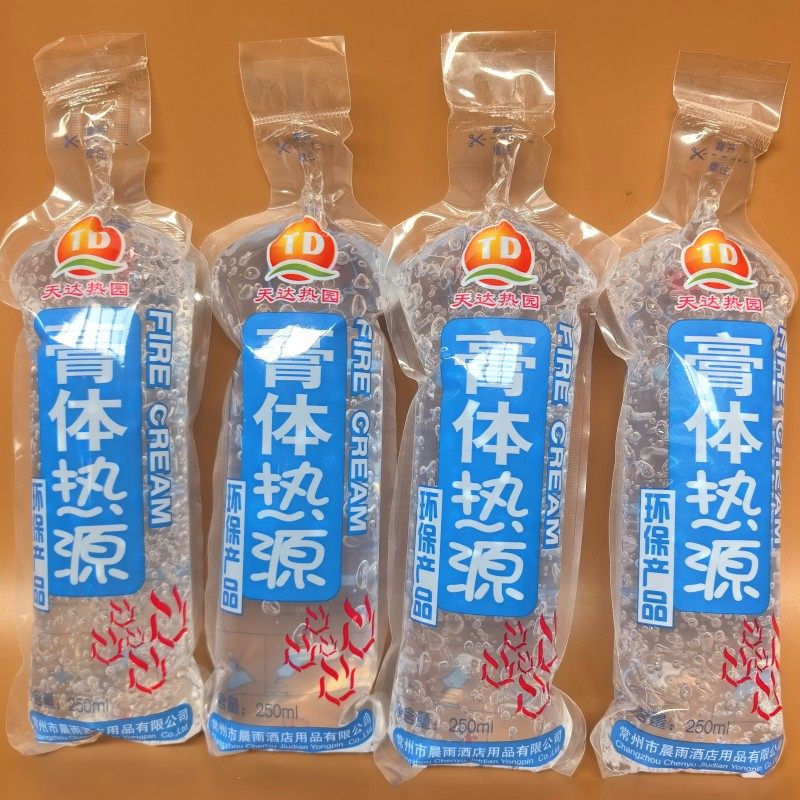 膏体热源新天达环保安全透明袋装固态膏体酒精火锅干锅引火酒精
