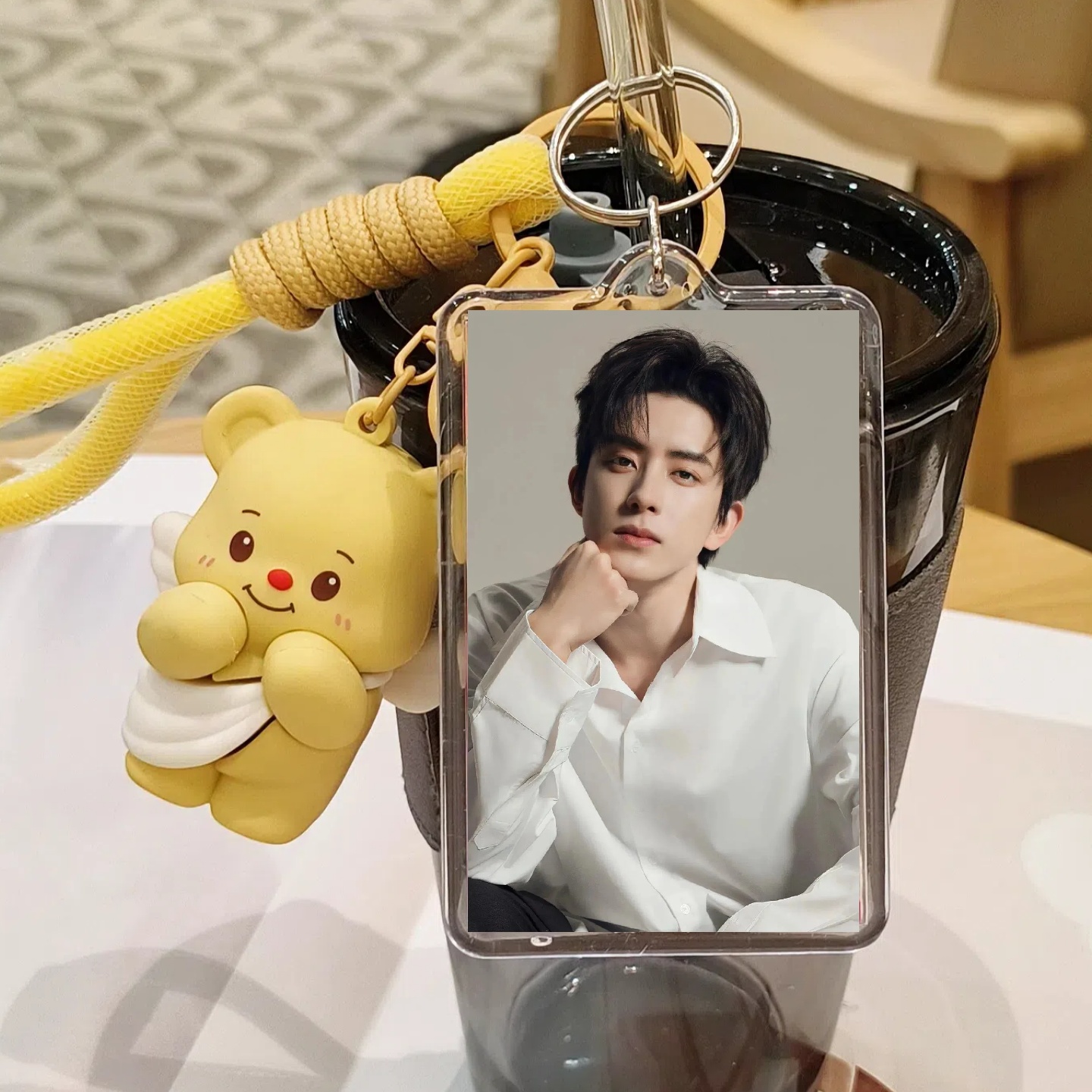 敖瑞鹏白月梵星周边亚克力钥匙扣高颜值挂件送朋友明星立牌定制