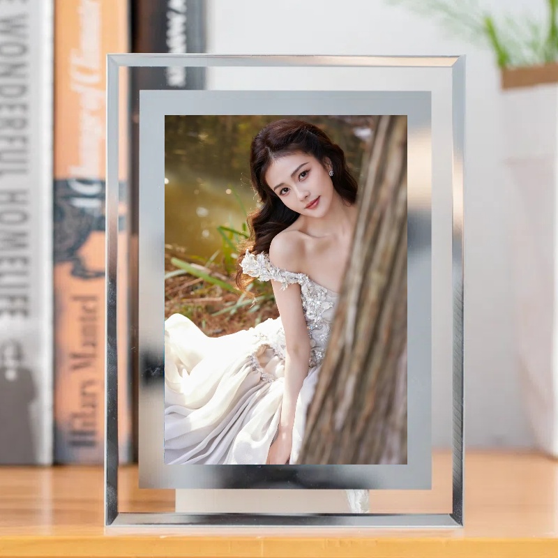 白鹿周边玻璃相框相片照片同款定制摆台摆件桌面画框生日礼物女友