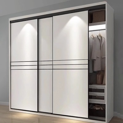 衣柜门推拉门定做定制实木滑移门