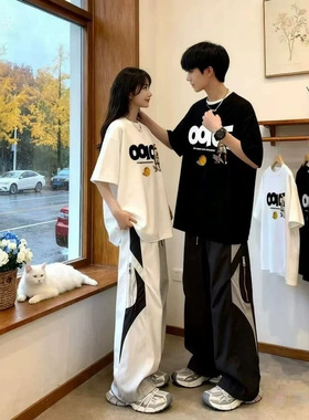 BENTIDEA 美式高街潮流短袖套装男夏季酷帅穿搭休闲裤一整套