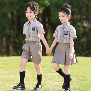 班服六一演出服儿童学院英伦风毕业表演小学生校服 幼儿园园服夏季
