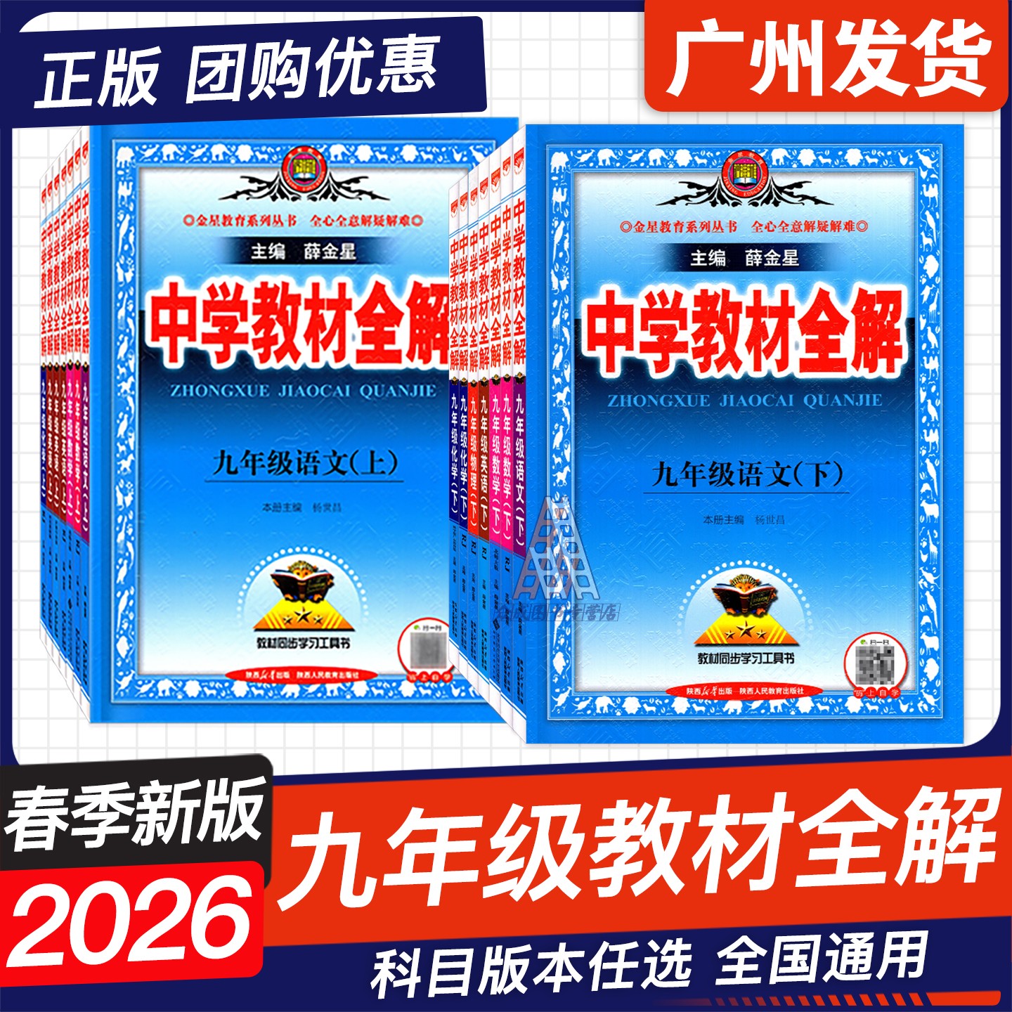 26春版中学教材全解九年级下上册