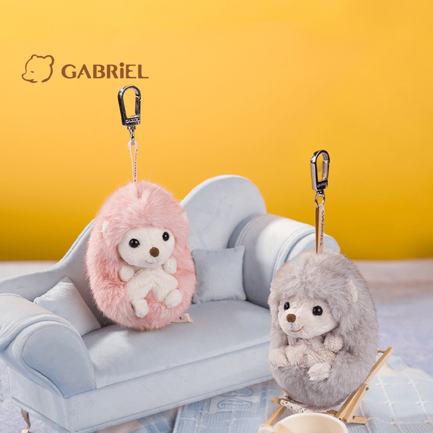 伽百利Gabriel新品刺猬毛绒玩具挂件钥匙扣可爱玩偶送礼生日礼物