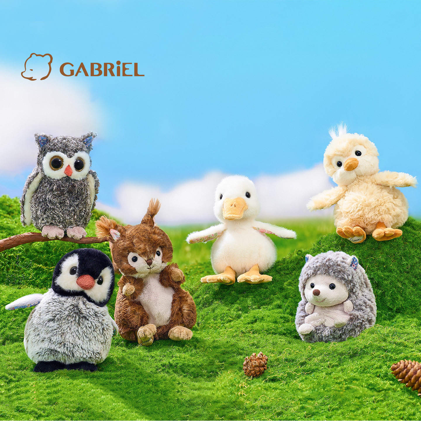 伽百利Gabriel动物毛绒玩偶刺猬企鹅毛绒公仔玩具生日礼物送女生