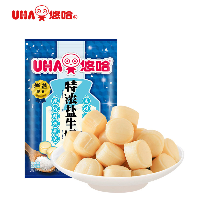 【U先】UHA悠哈特浓牛奶糖盐牛奶味108g*1袋