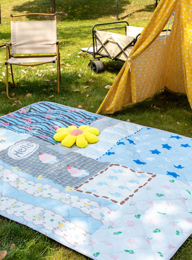 户外防水铝膜防潮垫野餐垫加厚春游垫子露营帐篷垫便携picnic mat