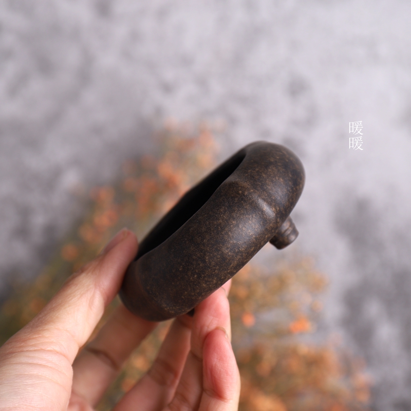 『仿古小竹节』微型花盆 宜兴正品紫砂盆 很小 5色可选