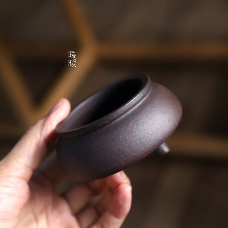 暖暖花器 精品菖蒲盆 紫砂微型花盆 古红泥 收口小三足,鲜花速递/花卉仿真/绿植园艺,花盆,淘宝优惠券,粉丝福利购,淘宝优惠卷