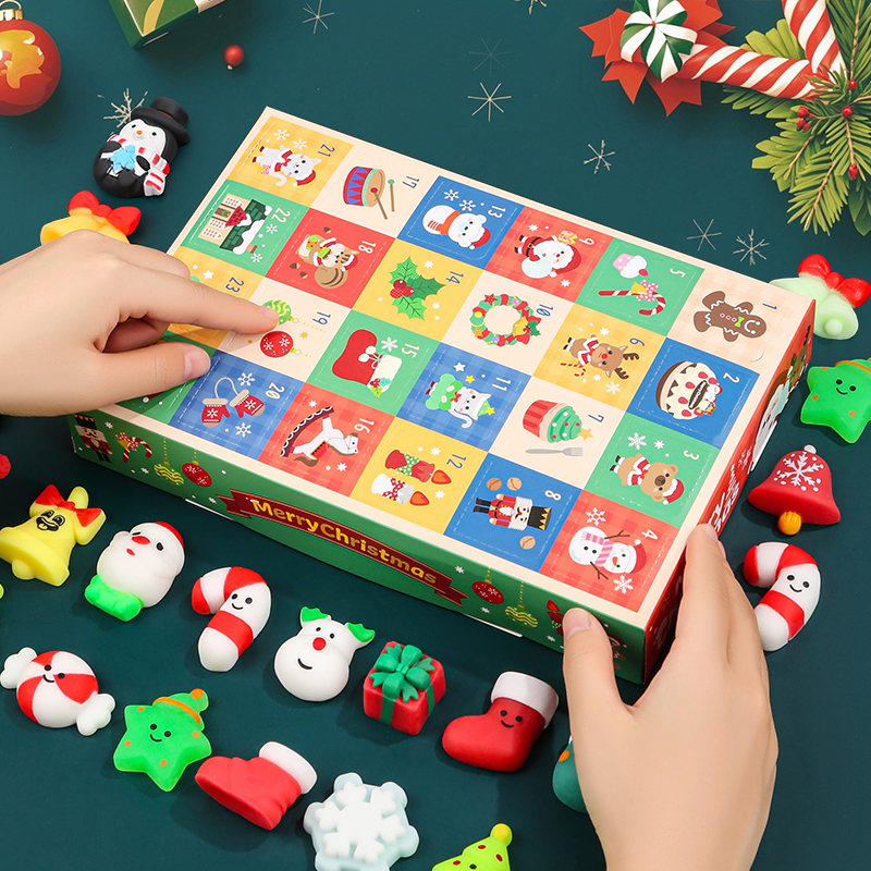 圣诞节果冻捏捏乐盲盒