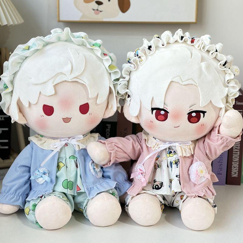 遇见秋外套蜡笔小新印花睡衣娃衣棉花娃娃坐姿40cm一番赏公仔秋冬