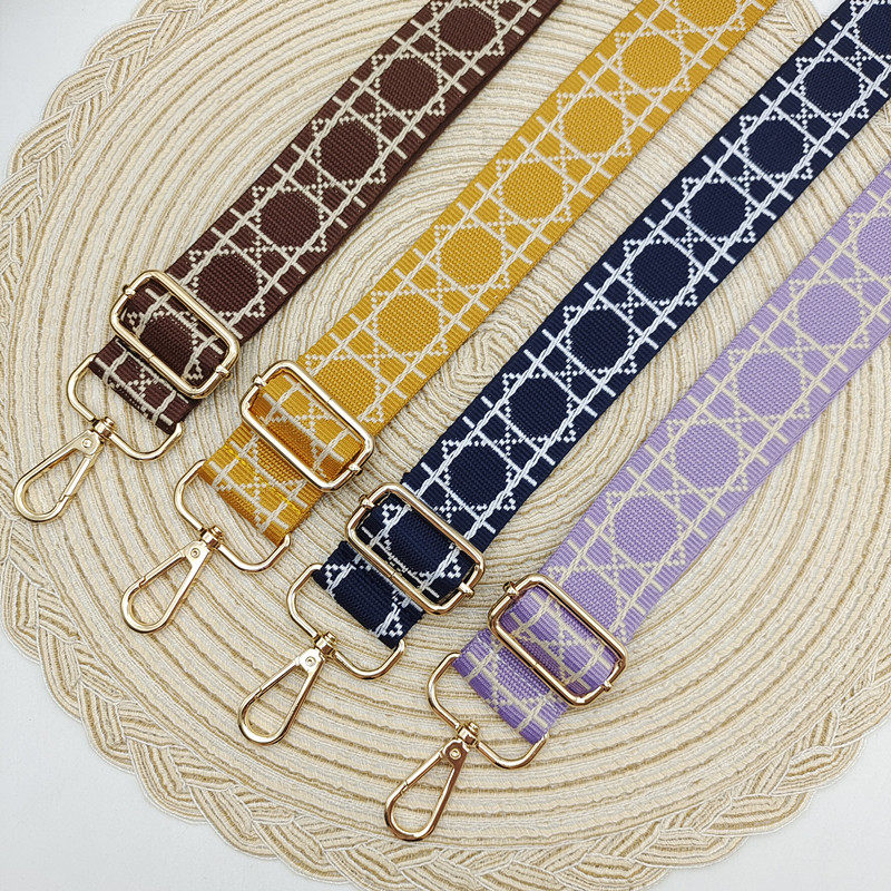 纯色帆布宽肩带包包斜跨长背带可调节长短双肩包带子水杯套斜挎带