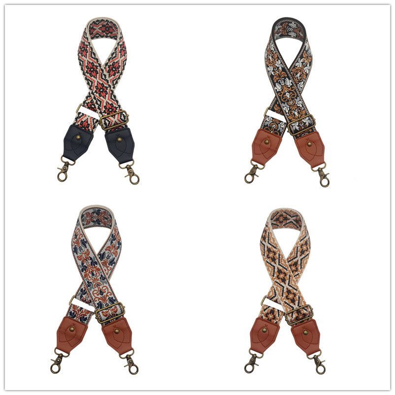 民族风刺绣包包带复古爆款女包带女包肩带斜挎带替换肩带加宽