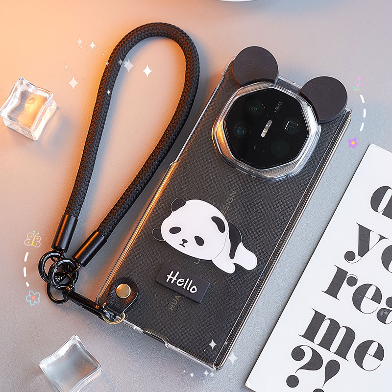 适用华为mate XT手机壳非凡大师保护套三折 折叠 屏手机套防摔高档Matext新款保护超薄带挂绳透明壳可爱小众