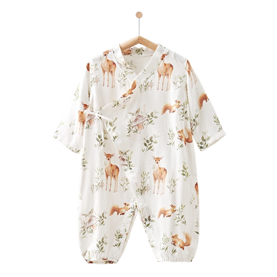 春装婴幼儿排汗竹棉纱布和尚服