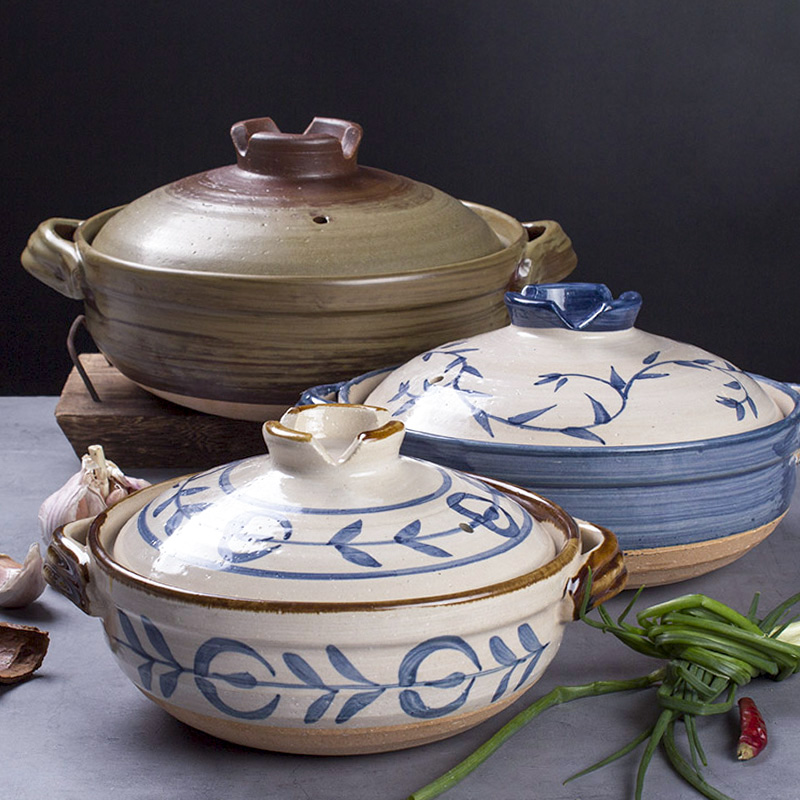 粗陶日式家用陶土复古砂锅