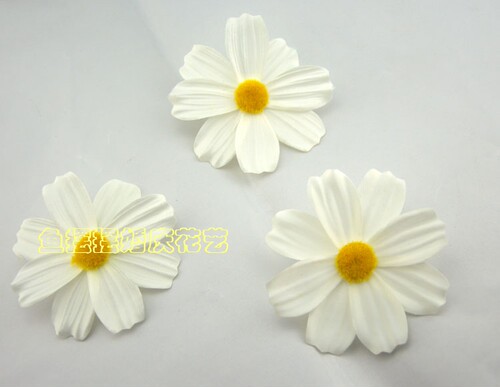 DIY仿真花纯色波斯菊假花头 绢布花朵服装帽饰鞋饰家居装饰 10cm - 封面