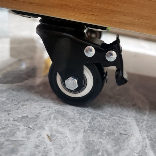 加厚重型1.5寸带刹车万向轮