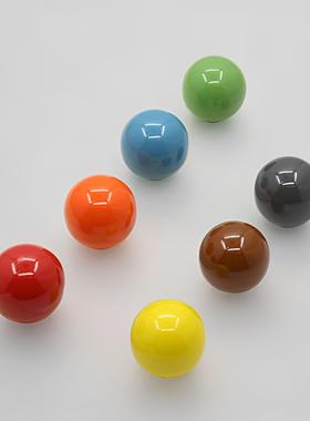 粉色白色蓝色黄色橙色灰色红色绿色小圆球陶瓷拉手柜门抽屉把手