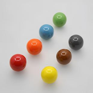 粉色白色蓝色黄色橙色灰色红色绿色小圆球陶瓷拉手柜门抽屉把手
