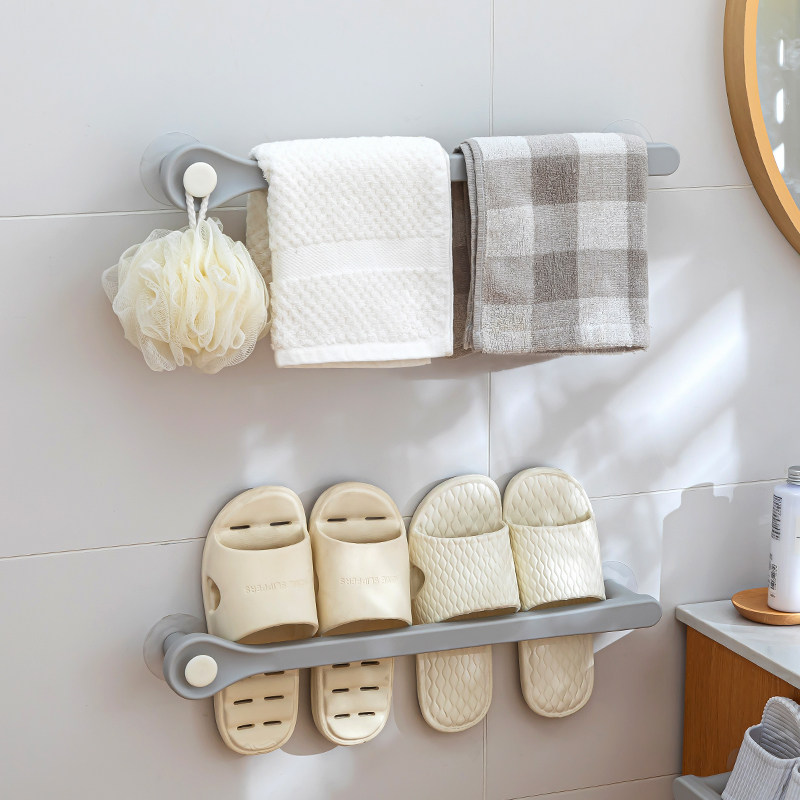 浴室拖鞋架壁挂挂式墙壁厕所鞋子收纳神器卫生间免打孔鞋架置物架