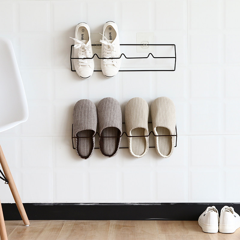 2个浴室拖鞋架墙壁挂式免打孔卫生间门后置物架宿舍鞋子收纳神器在类目 收纳整理, 家庭收纳用具, 收纳架, 鞋子收纳架中 - 来自Buy2taobao.com提供专业的淘宝代购服务