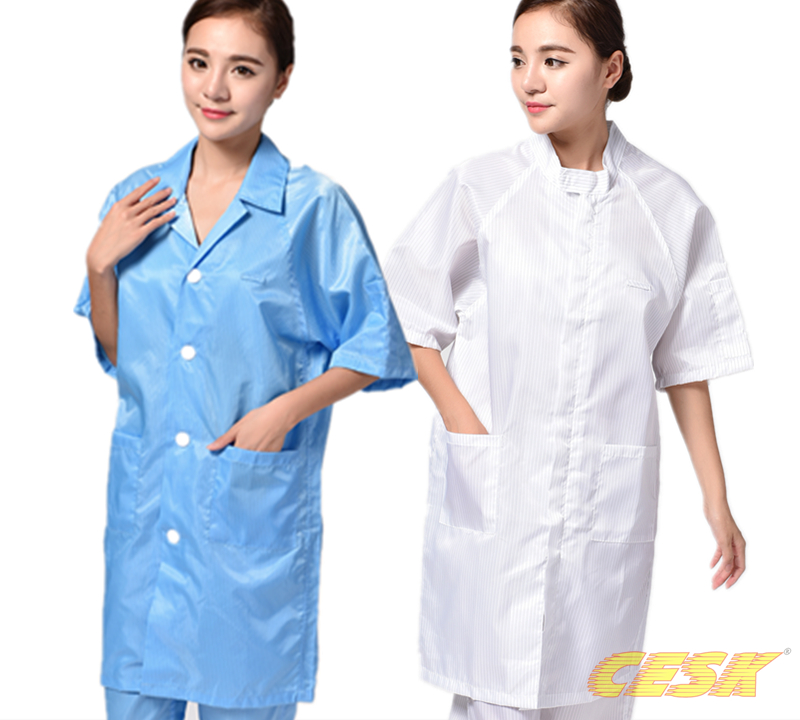 短袖凈化靜電衣無塵夏天工服大褂