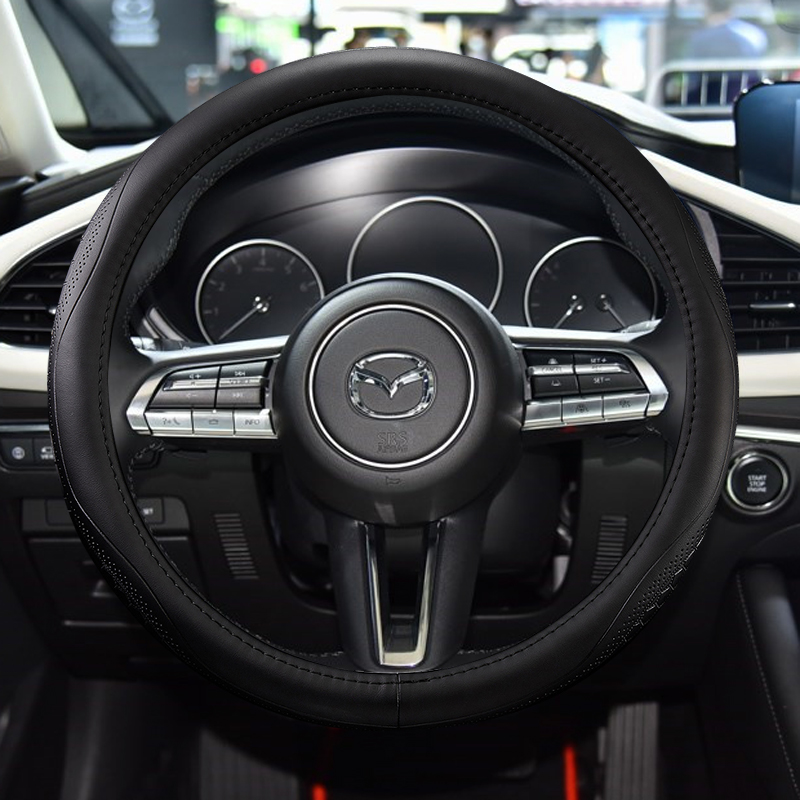 马自达cx50真皮方向盘套四季通用