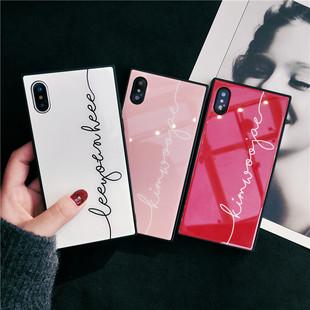 情侣适用于苹果15promax方形14Plus手机壳iphone13promax12玻璃XRs保护套方形78p